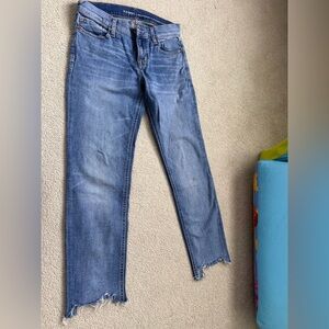 Blue ankle boyfriend jeans